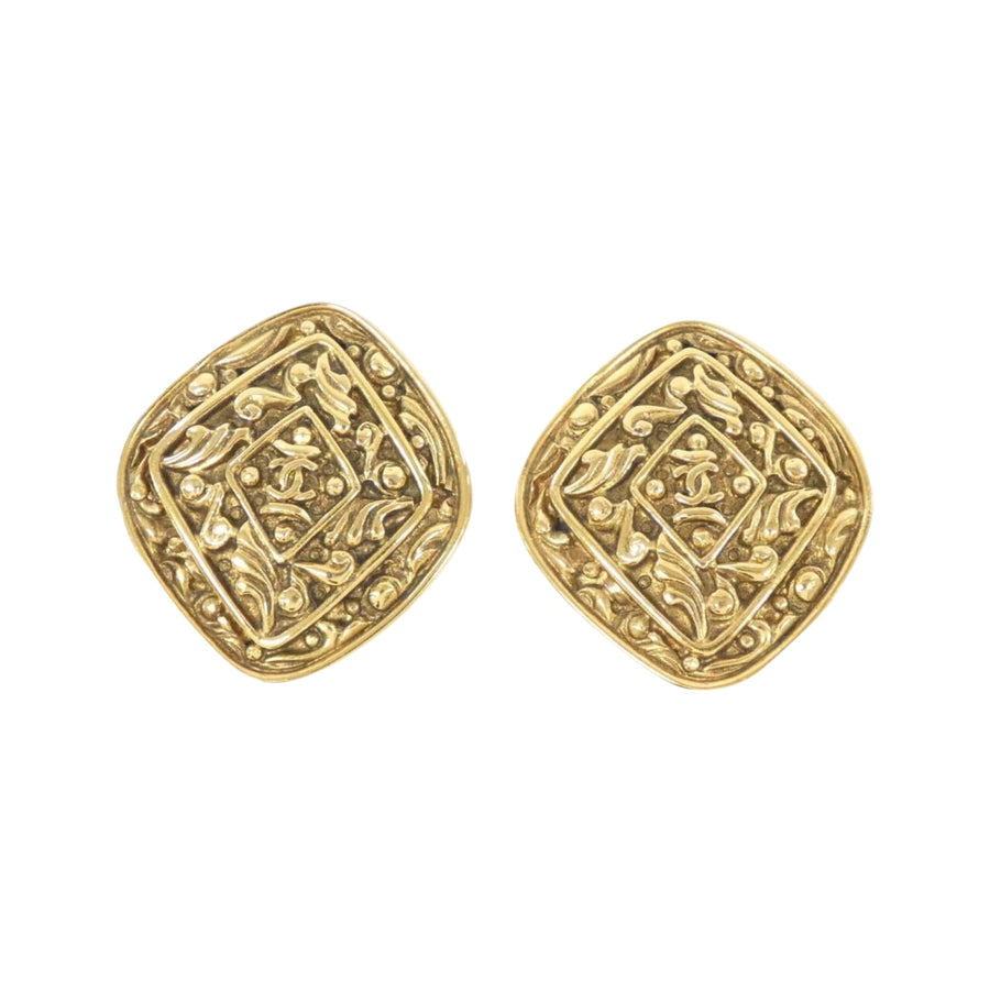 Chanel Gold Gold Plated Coco Mark