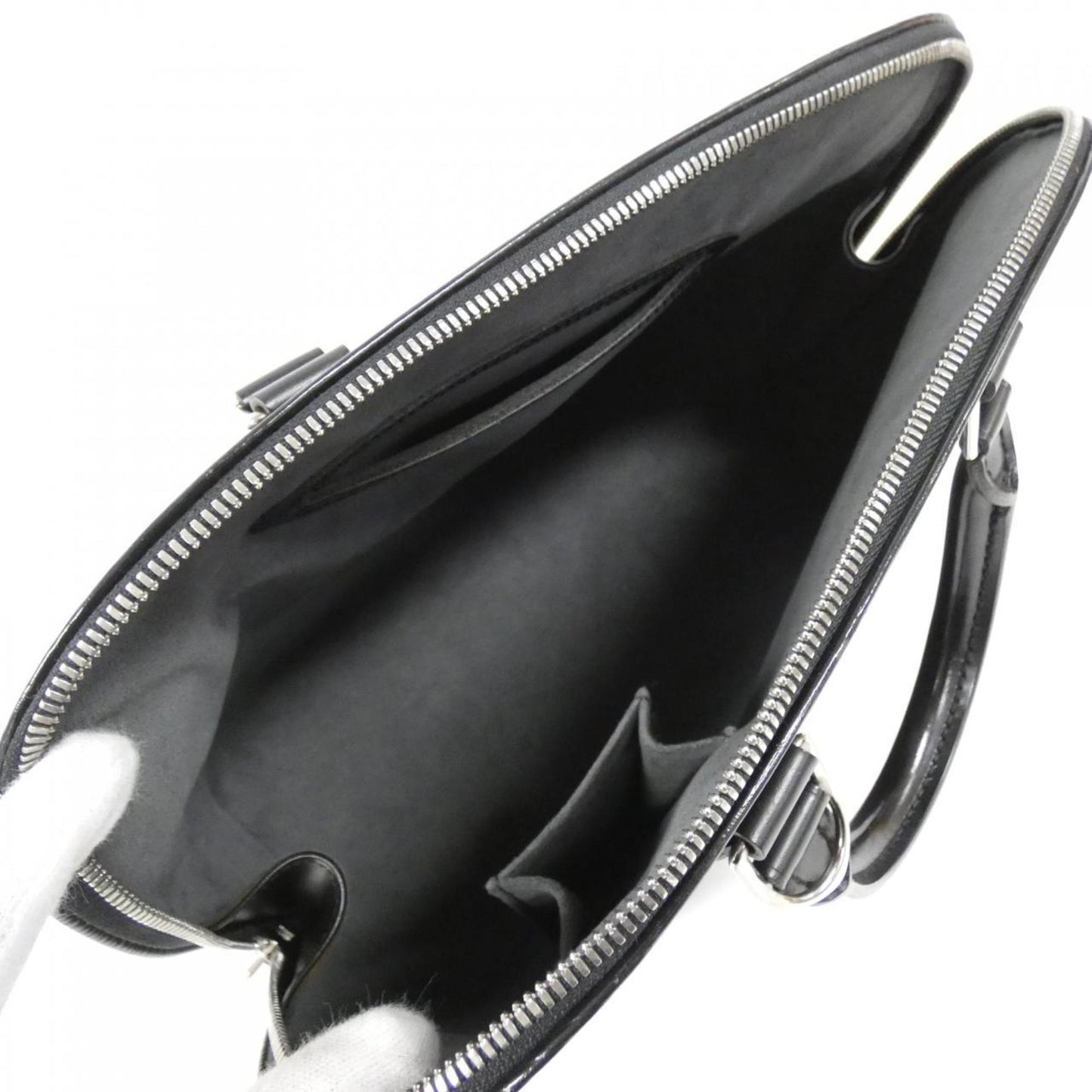 Louis Vuitton Black Leather Alma