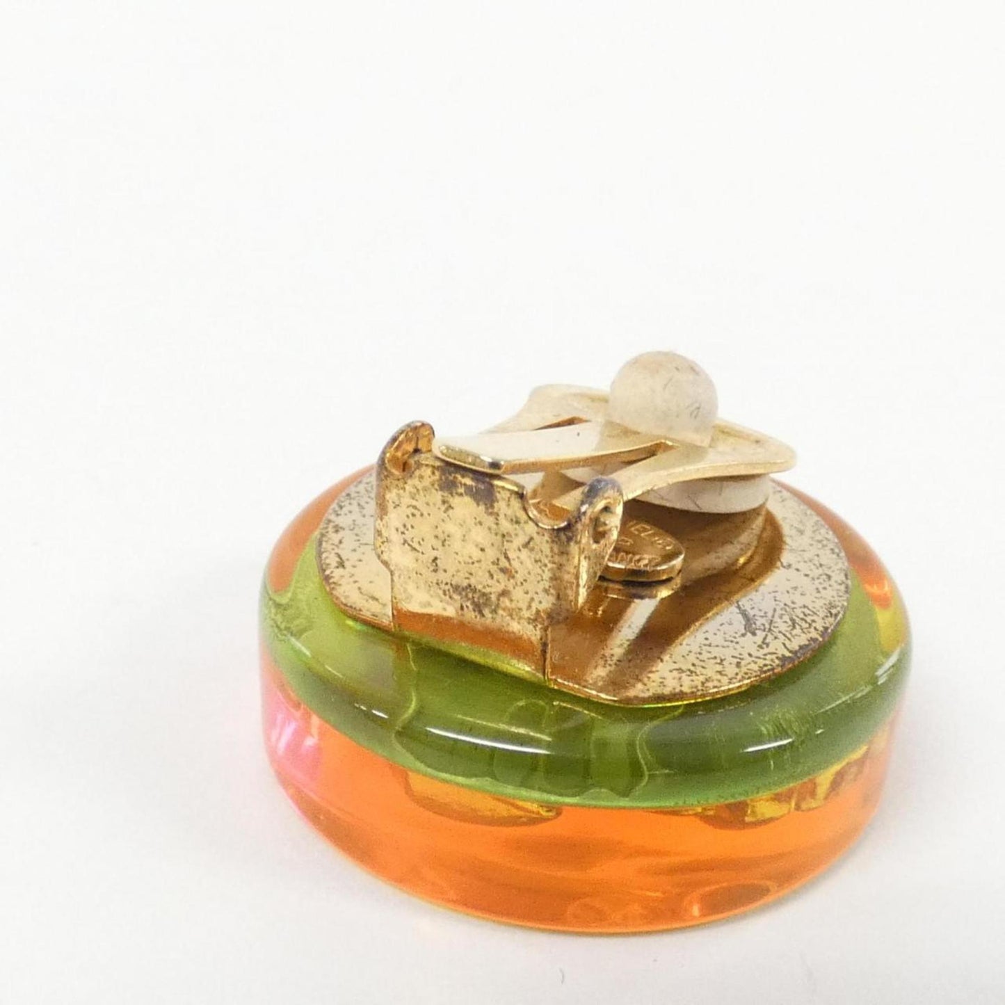Chanel Orange Plastic Coco Mark