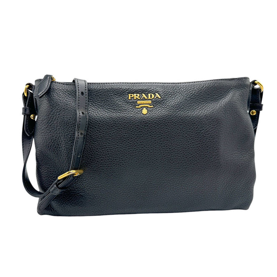 Prada Black Leather Saffiano