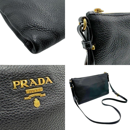 Prada Black Leather Saffiano