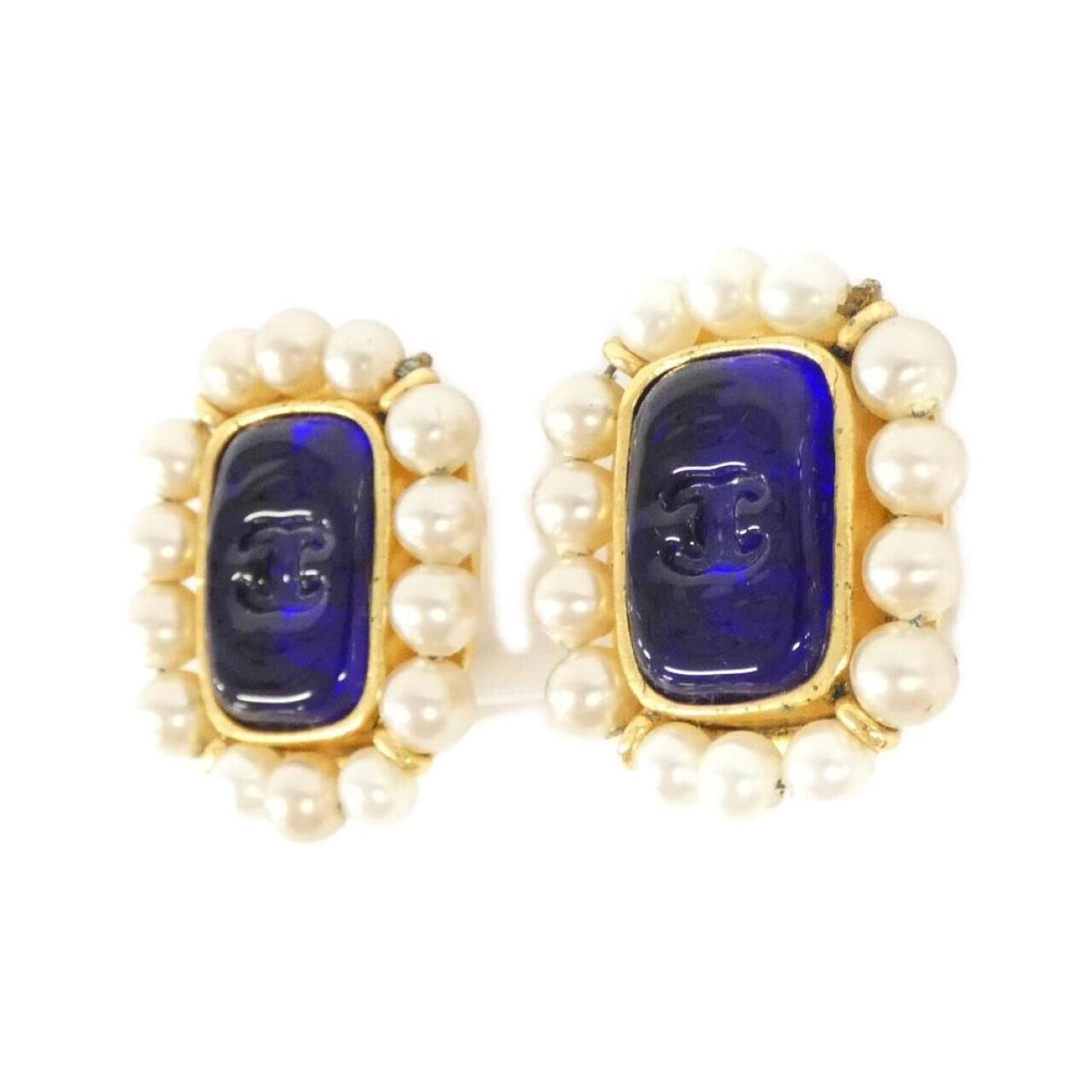Chanel Gold Gold Plated Coco Mark