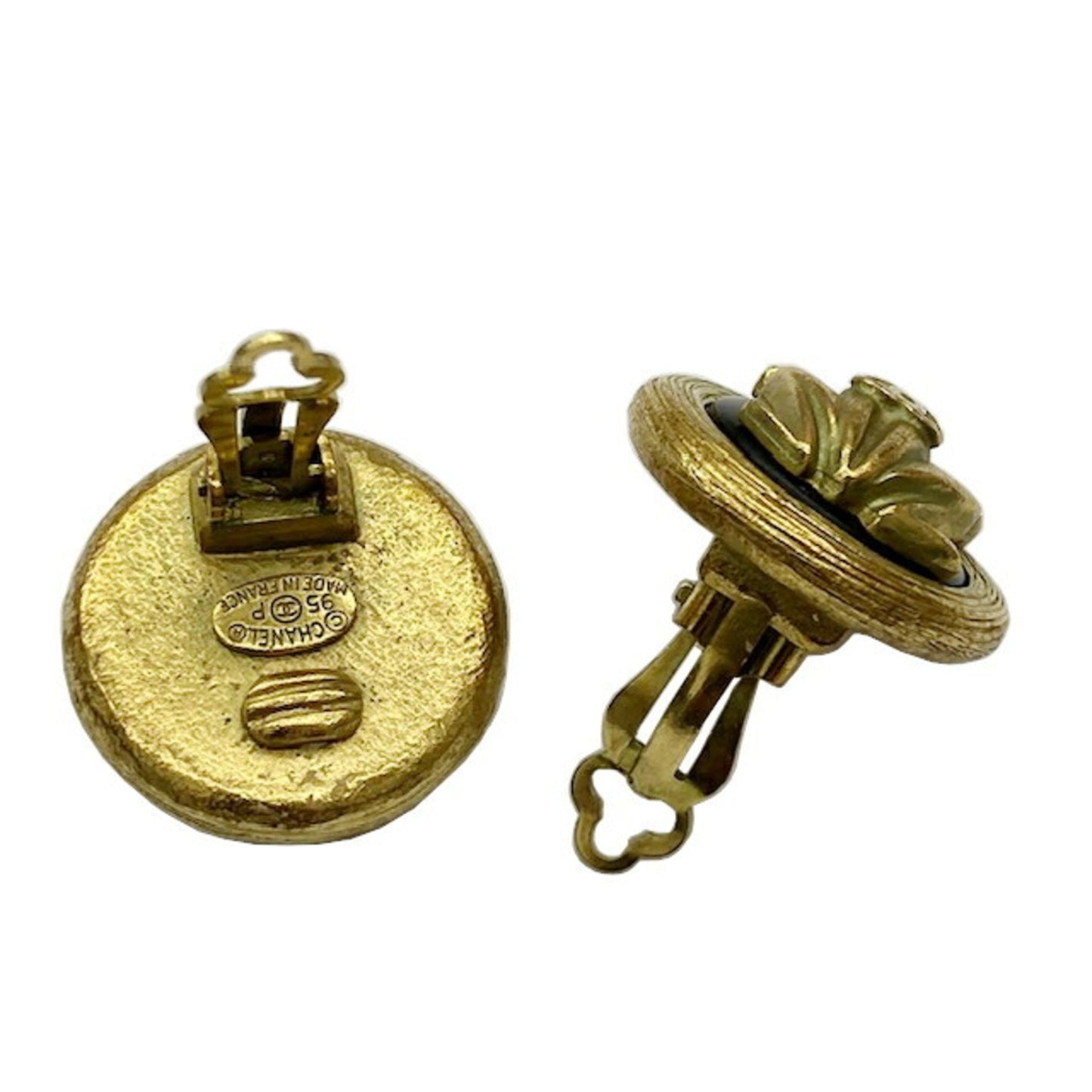 Chanel Gold Gold Plated Coco Mark