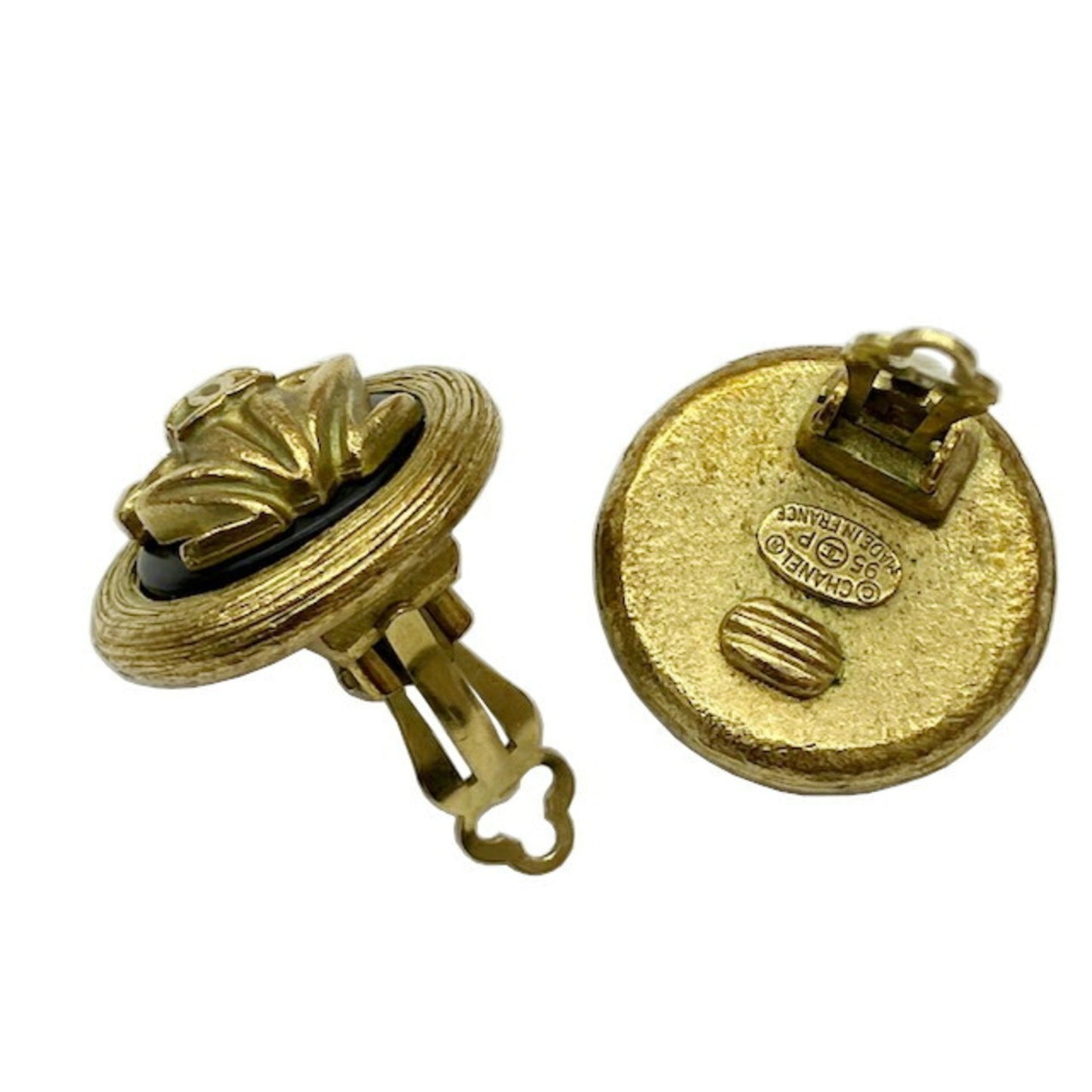 Chanel Gold Gold Plated Coco Mark