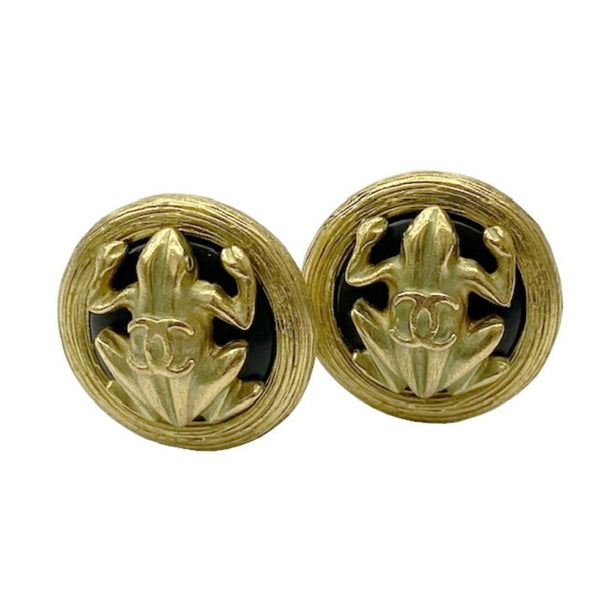 Chanel Gold Gold Plated Coco Mark
