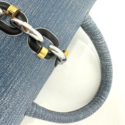 Louis Vuitton Blue Leather Handbag