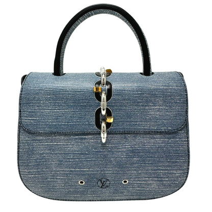 Louis Vuitton Blue Leather Handbag