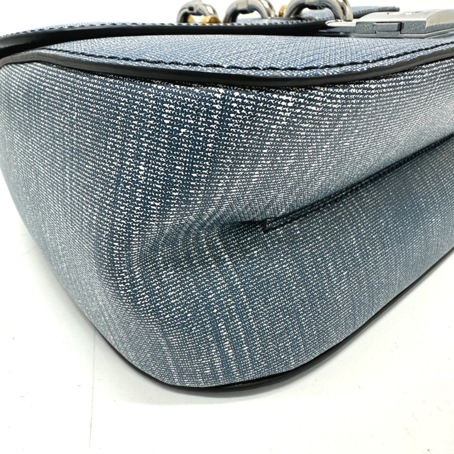 Louis Vuitton Blue Leather Handbag
