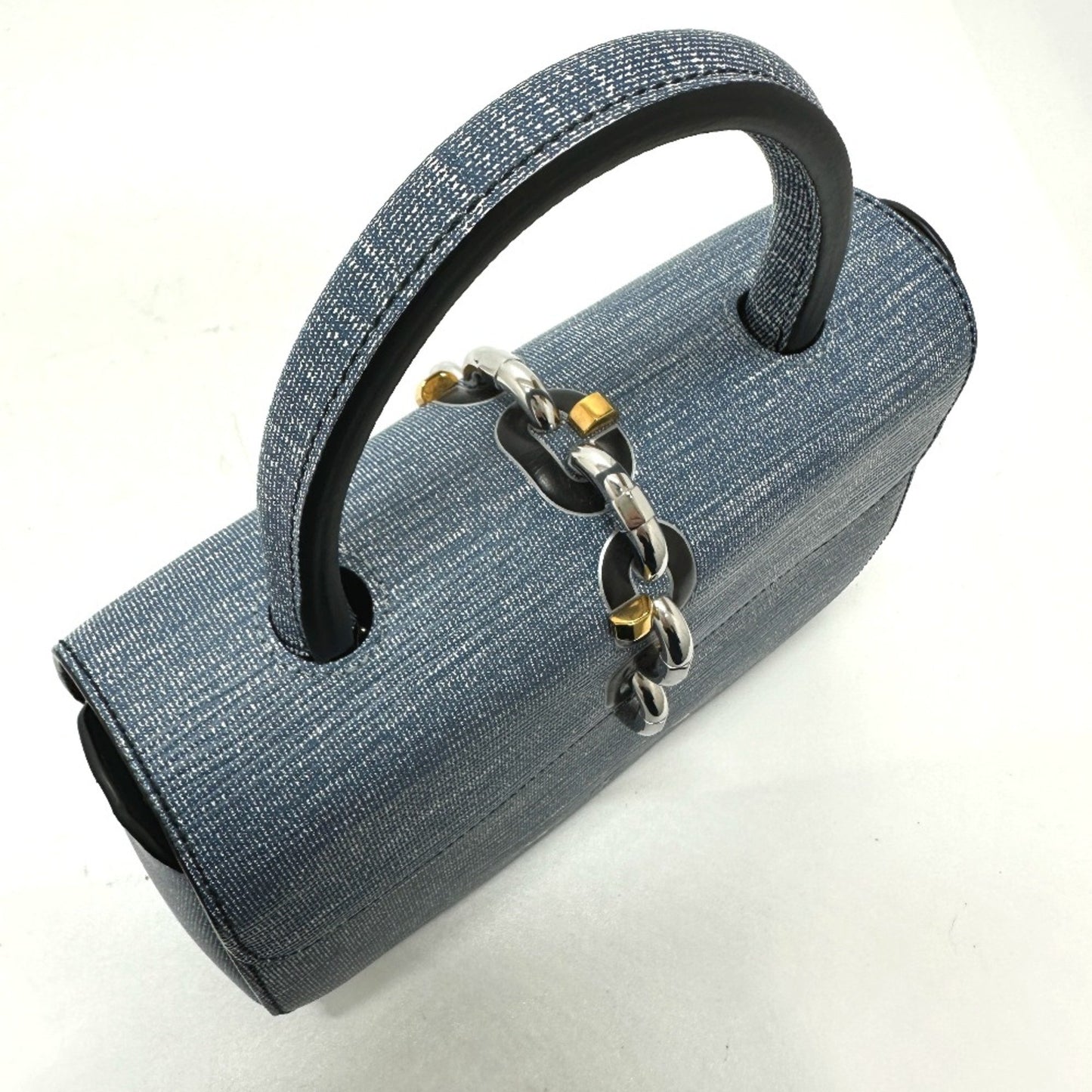 Louis Vuitton Blue Leather Handbag