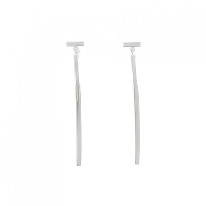 Chanel Silver Metal Earring