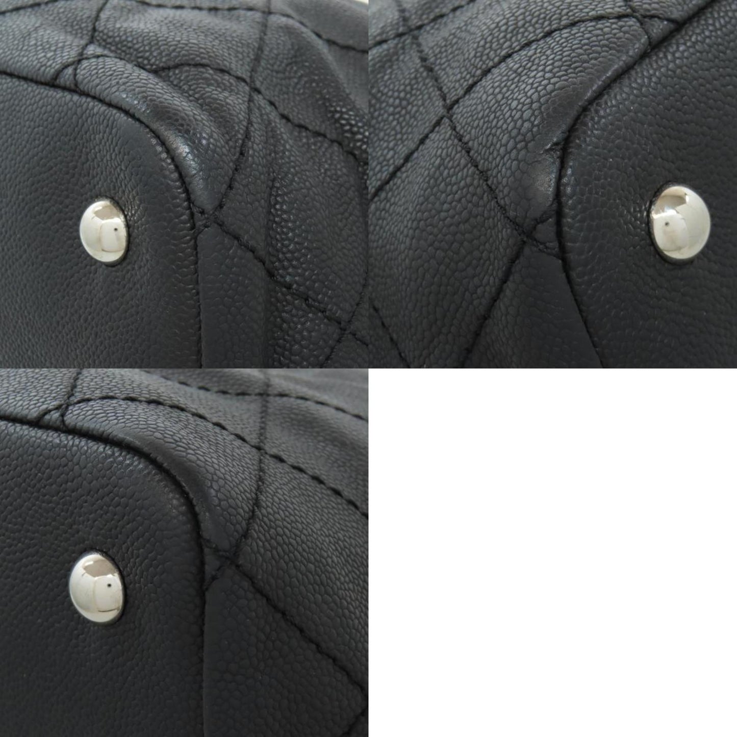 Chanel Black Leather Grand Shopping