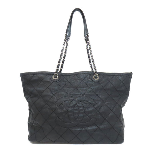 Chanel Black Leather Grand Shopping