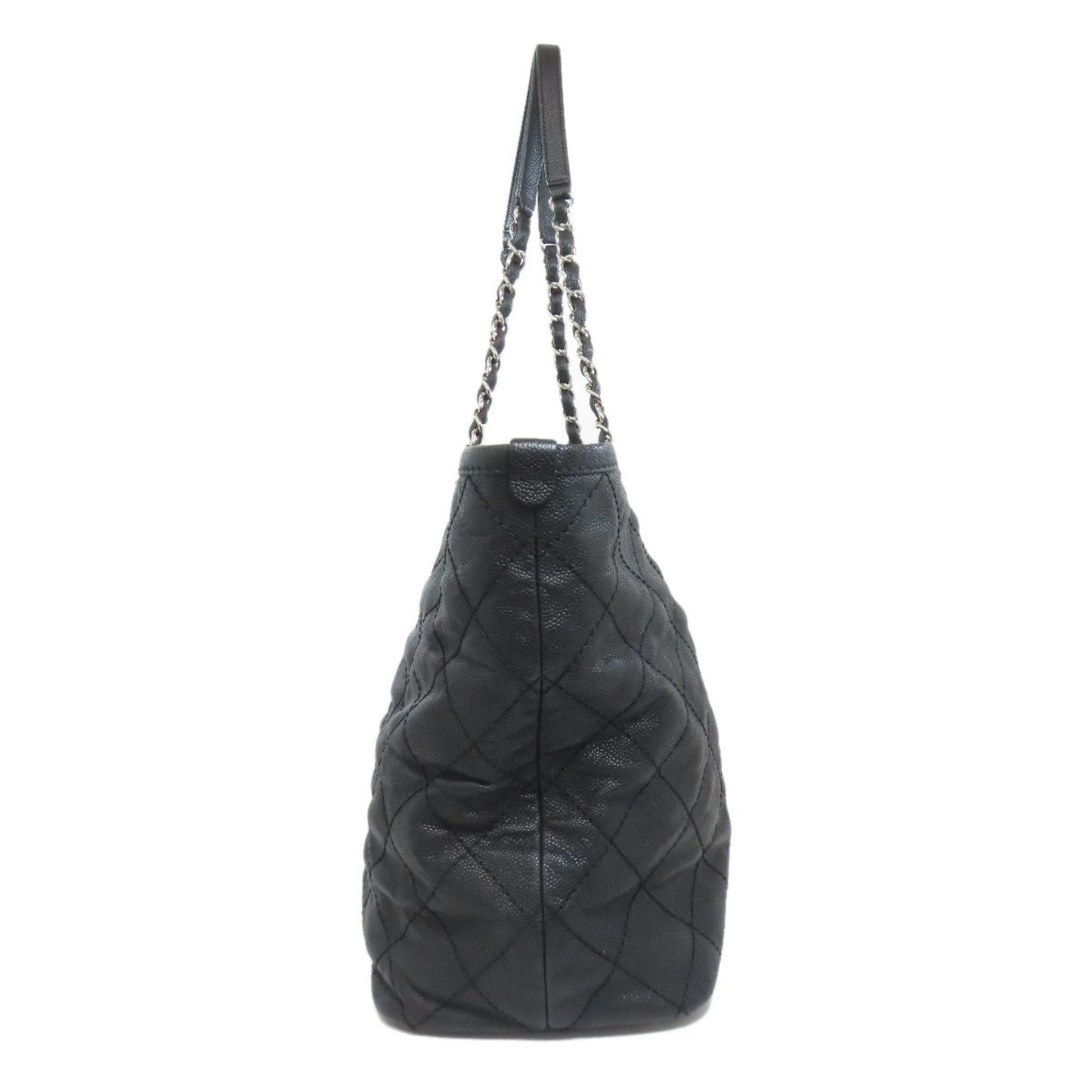 Chanel Black Leather Grand Shopping