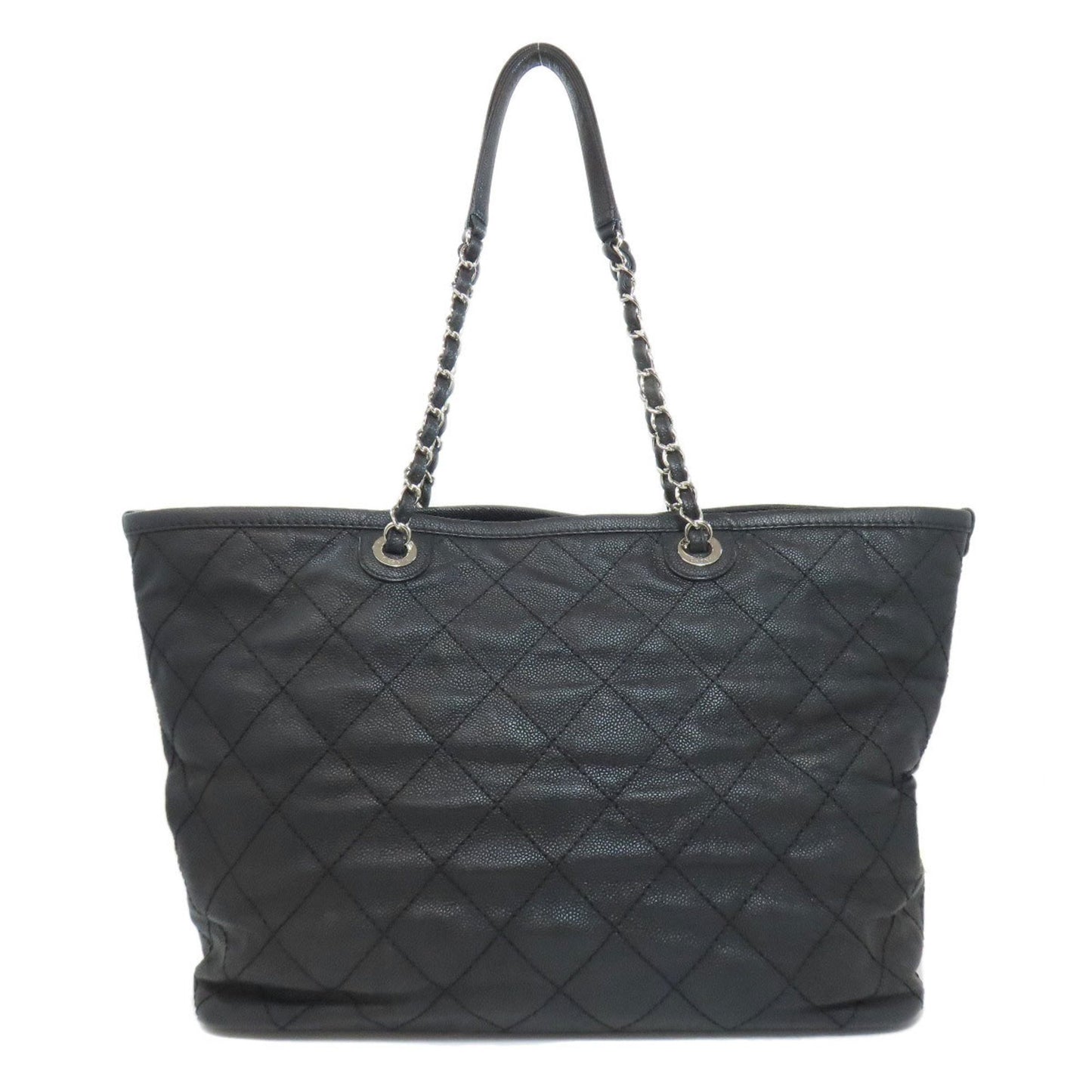 Chanel Black Leather Grand Shopping