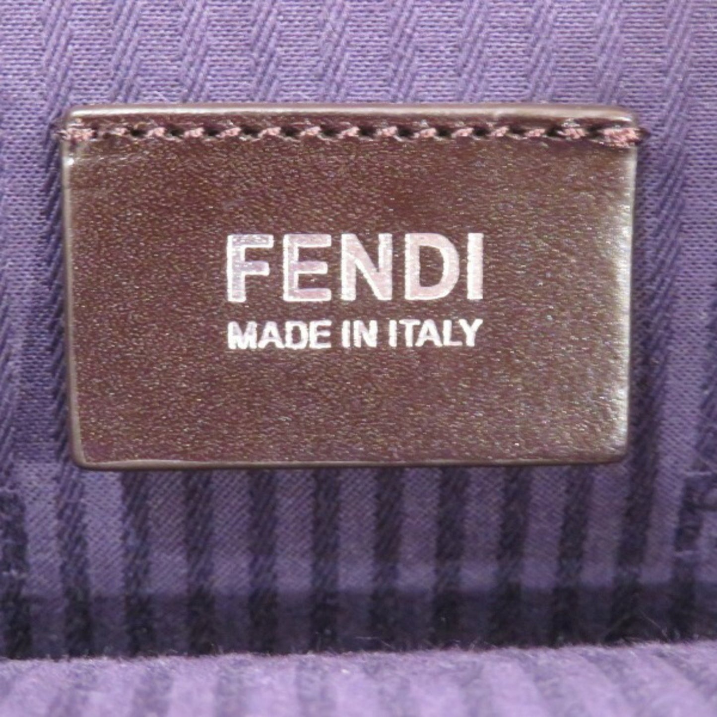 Fendi Purple Leather Tote
