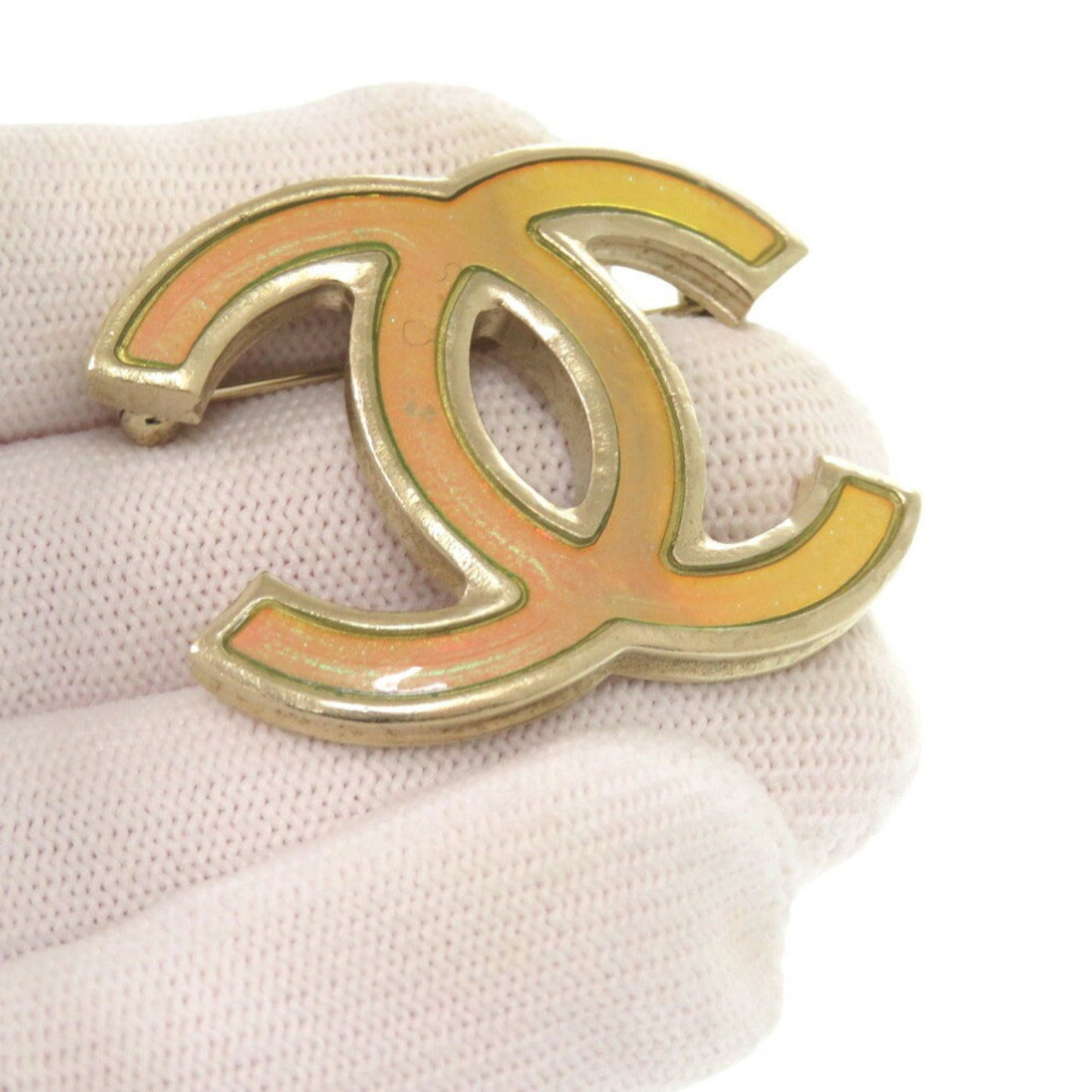 Chanel Gold Gold Plated Coco Mark