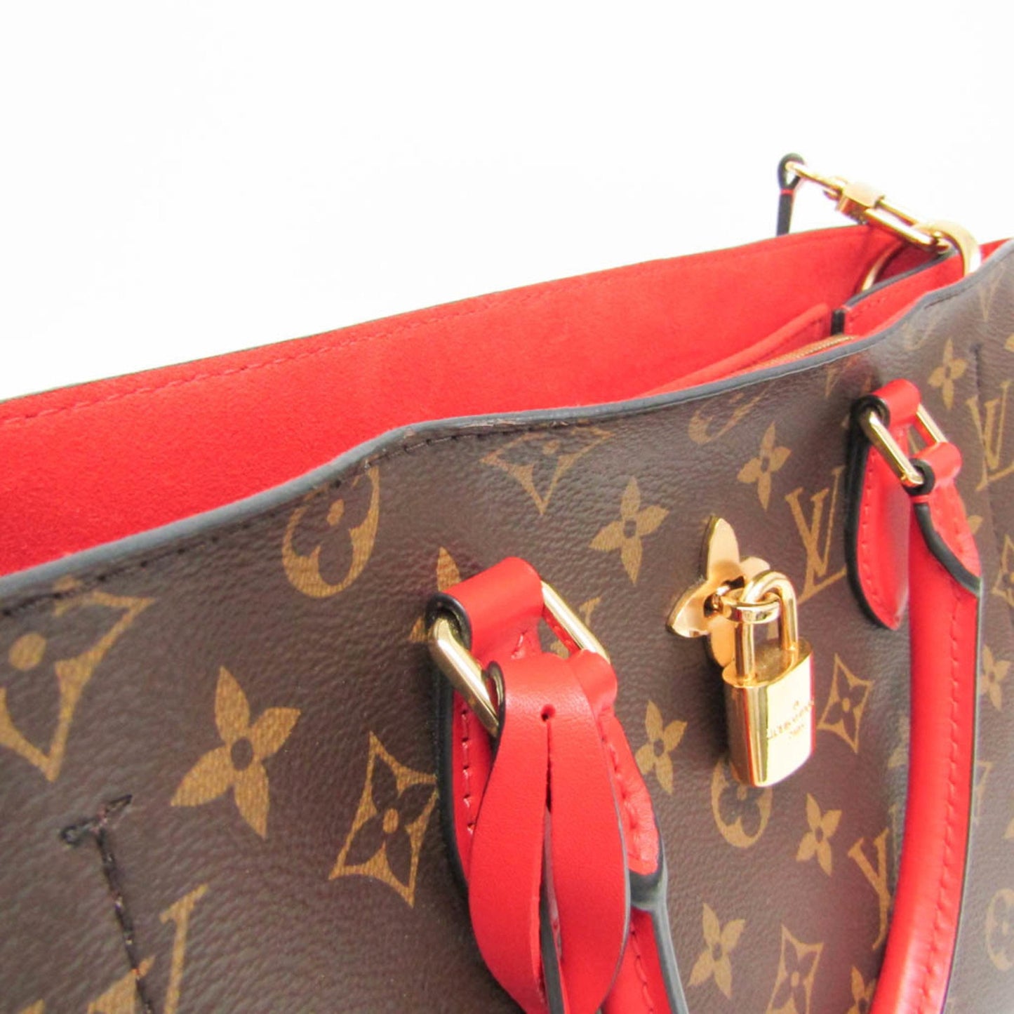Louis Vuitton Brown Canvas Flower