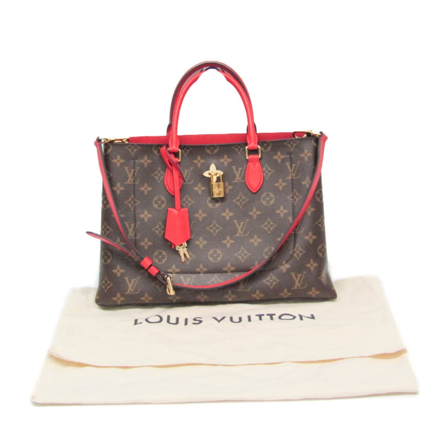 Louis Vuitton Brown Canvas Flower