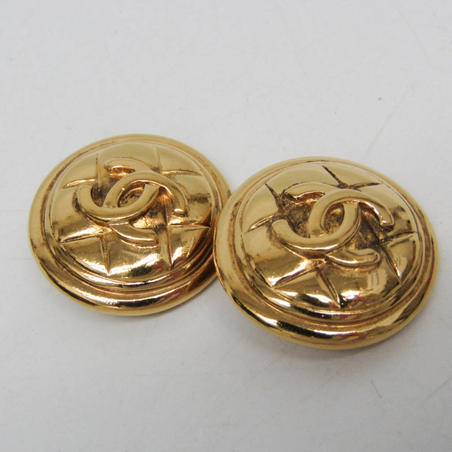 Chanel Gold Gold Plated Coco Mark