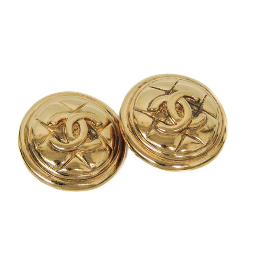Chanel Gold Gold Plated Coco Mark