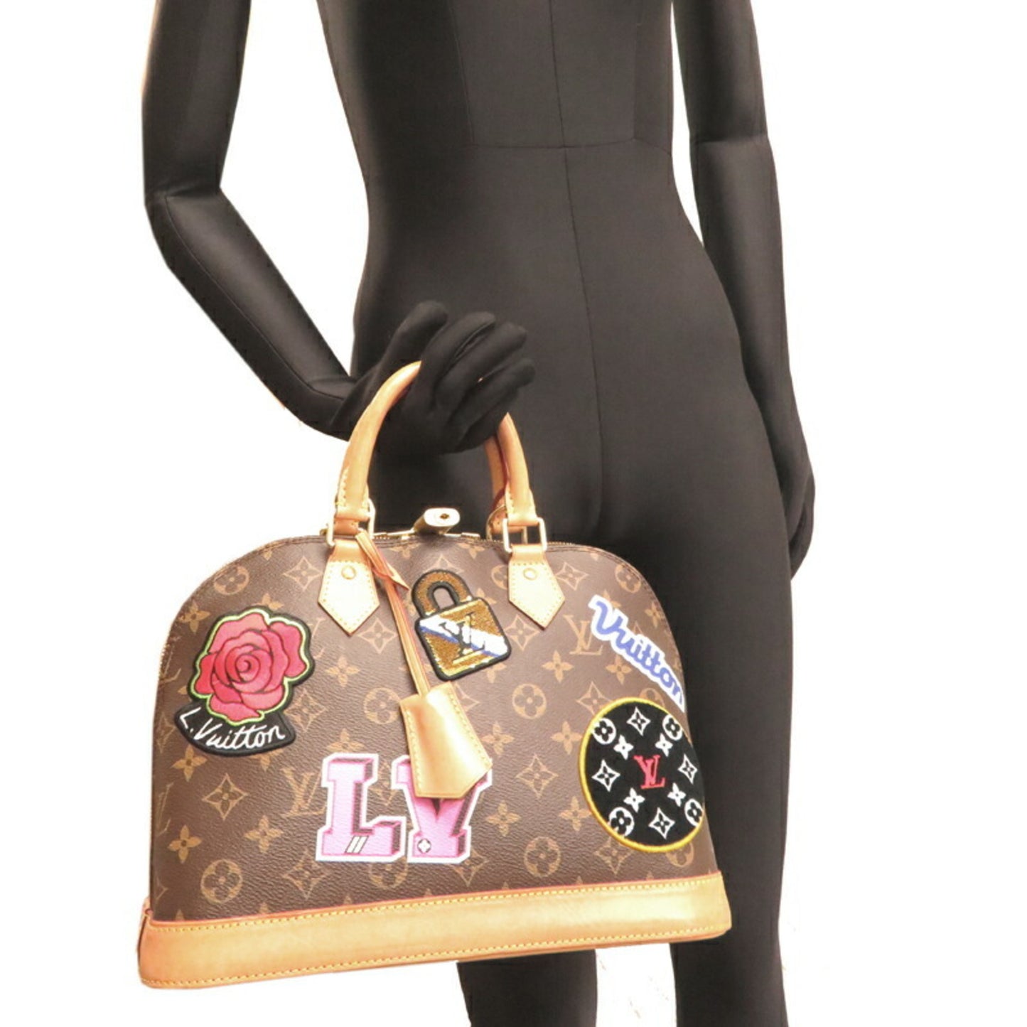 Louis Vuitton Brown Canvas Handbag
