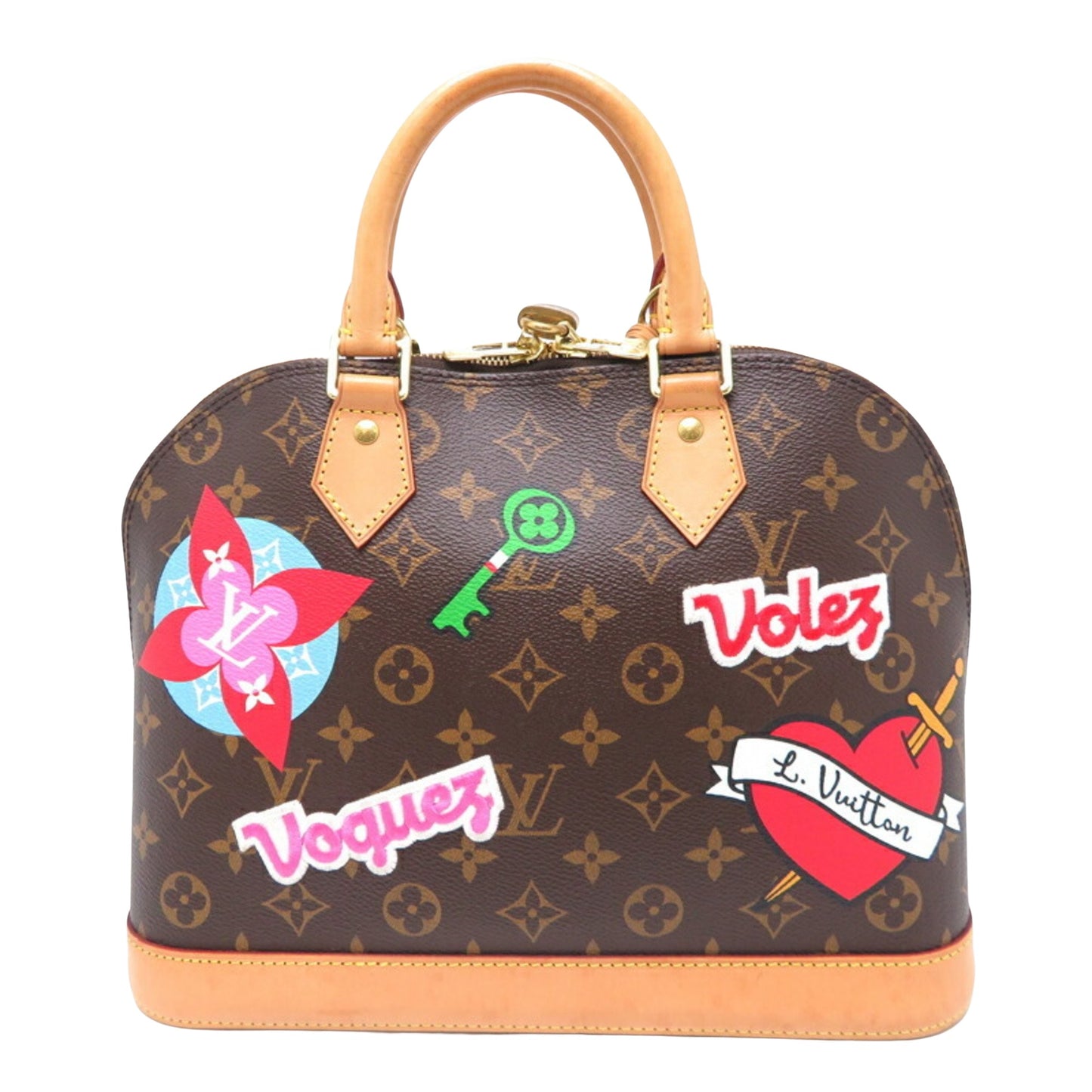 Louis Vuitton Brown Canvas Handbag