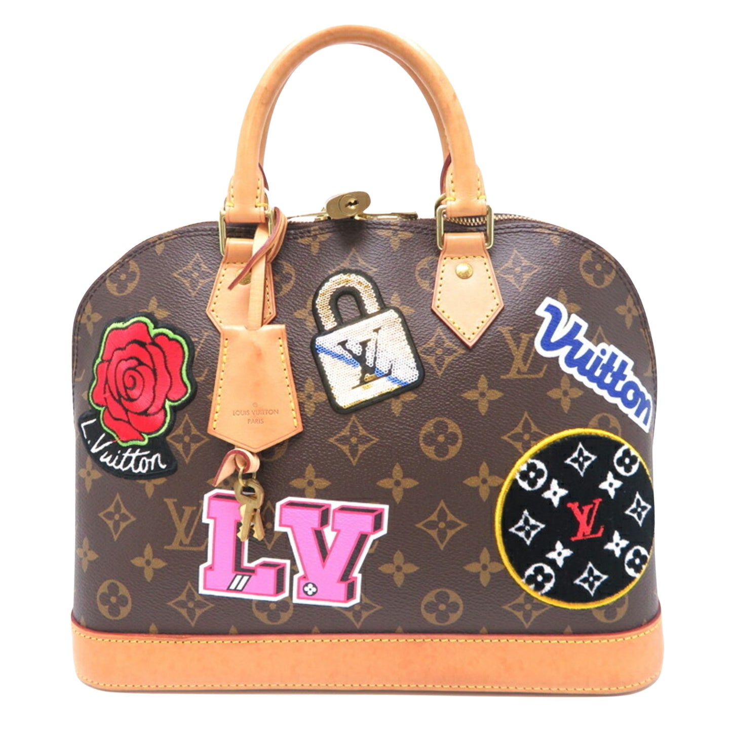 Louis Vuitton Brown Canvas Handbag