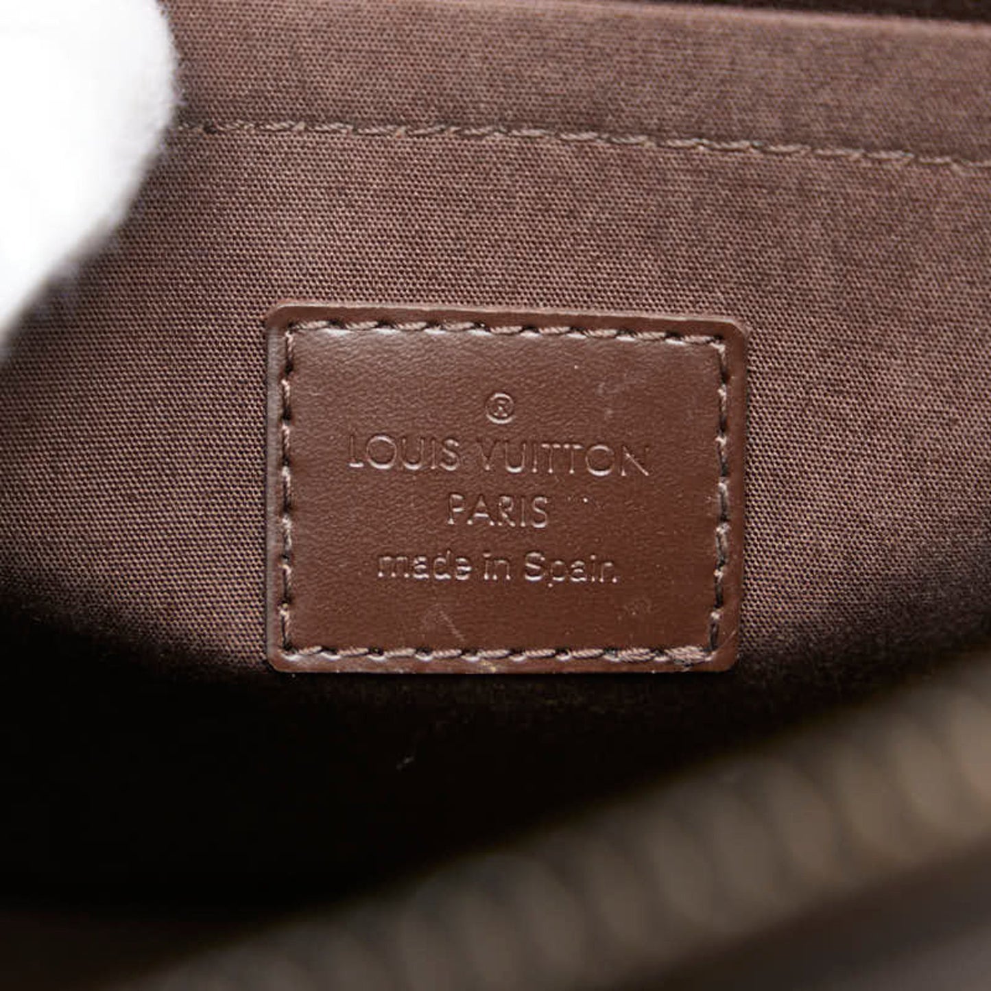 Louis Vuitton Brown Leather Croisette