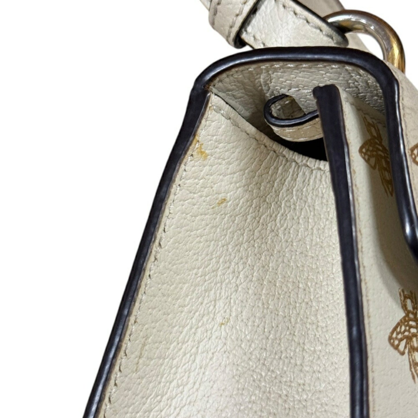 Gucci White Leather Sylvie