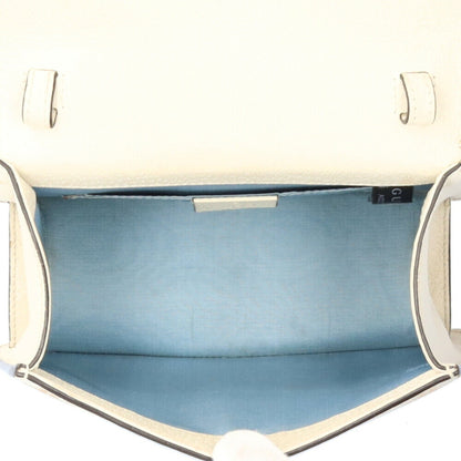 Gucci White Leather Sylvie