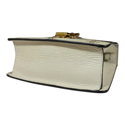 Gucci White Leather Sylvie