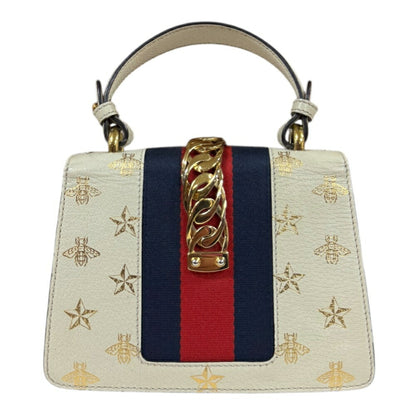 Gucci White Leather Sylvie