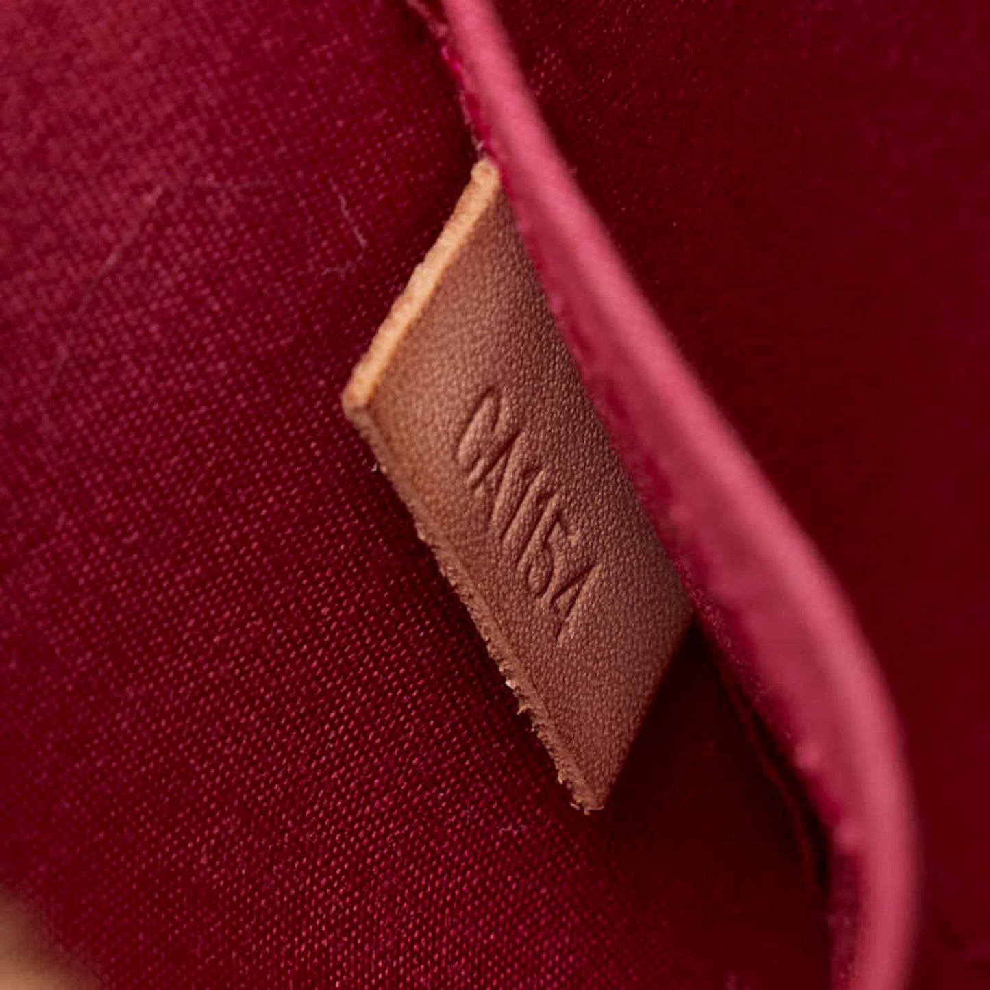 Louis Vuitton Red Patent Leather Alma Bb