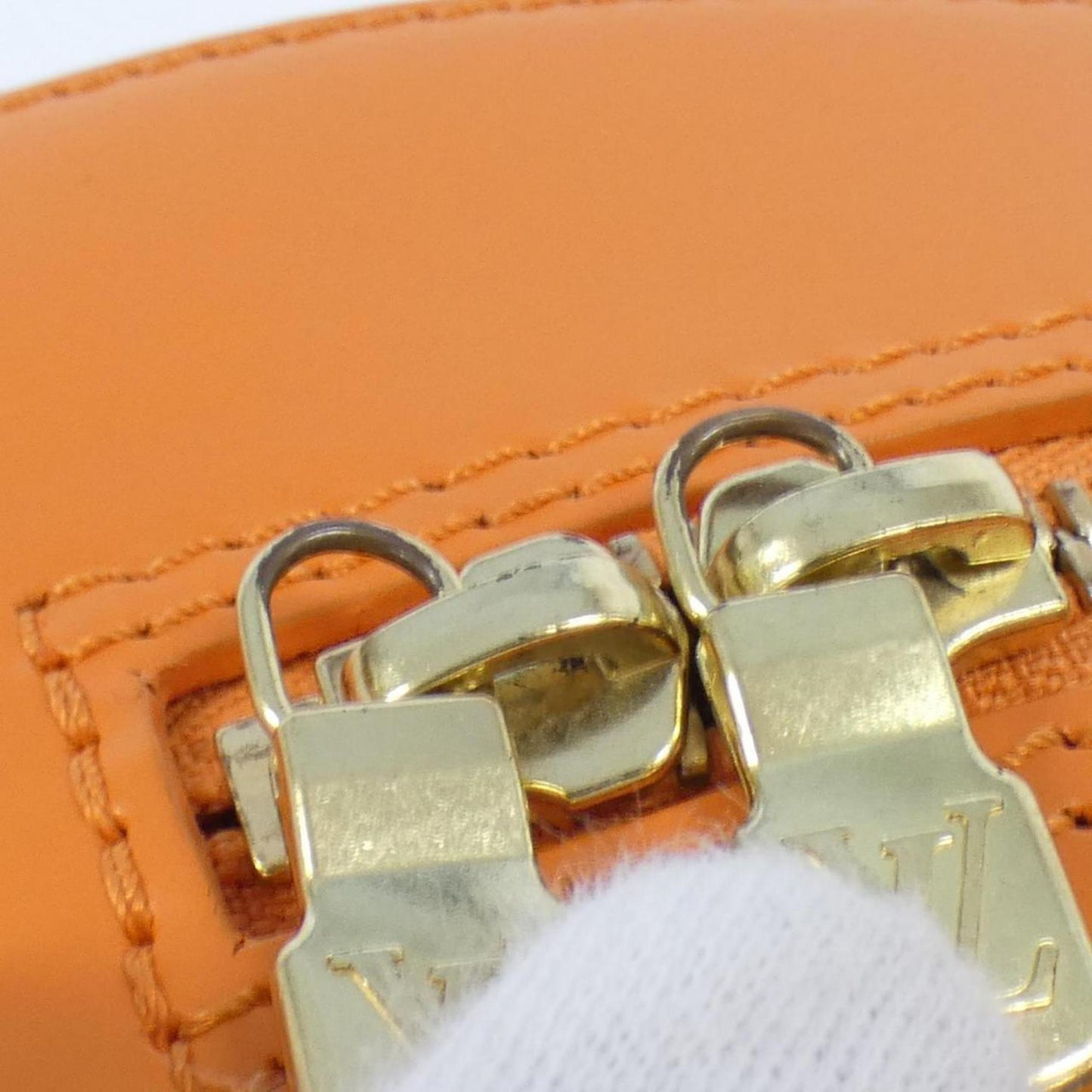 Louis Vuitton Orange Leather Jasmine