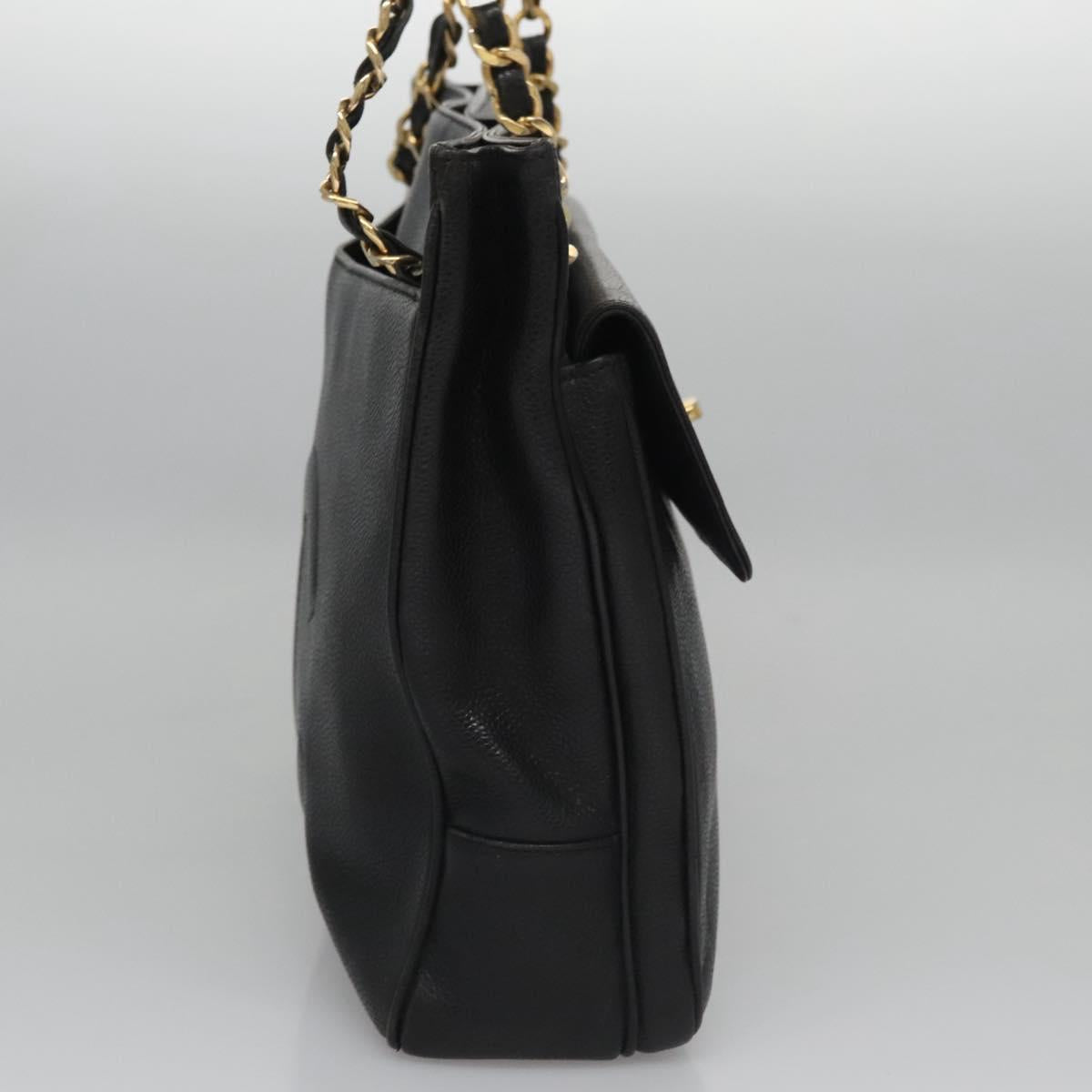 Chanel Black Leather Cc Totebag