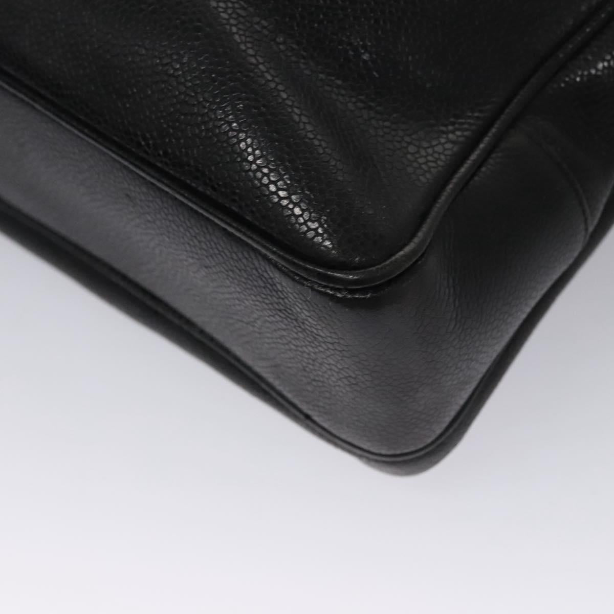Chanel Black Leather Cc Totebag