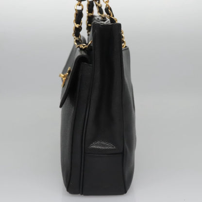 Chanel Black Leather Cc Totebag