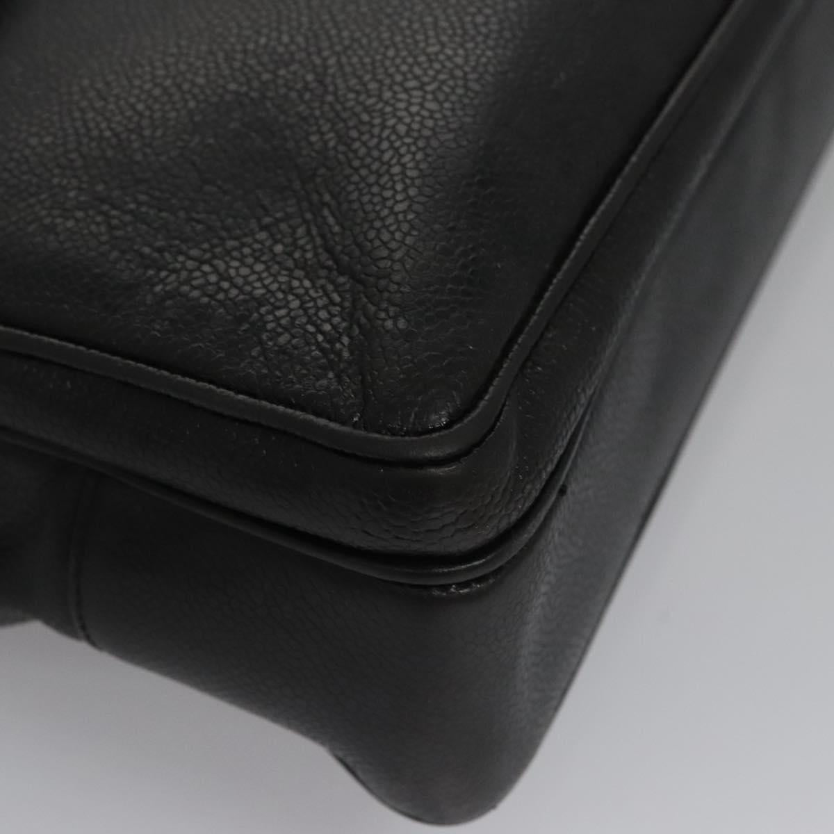 Chanel Black Leather Cc Totebag