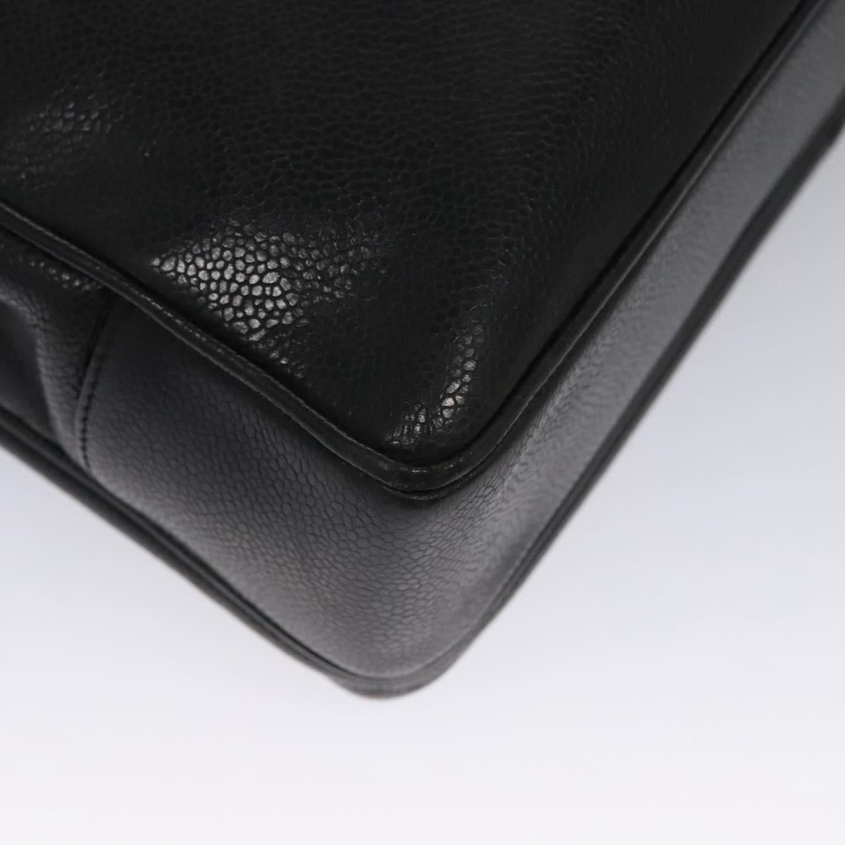 Chanel Black Leather Cc Totebag