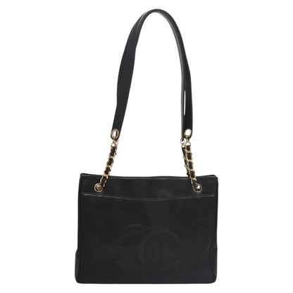 Chanel Black Leather Cc Totebag