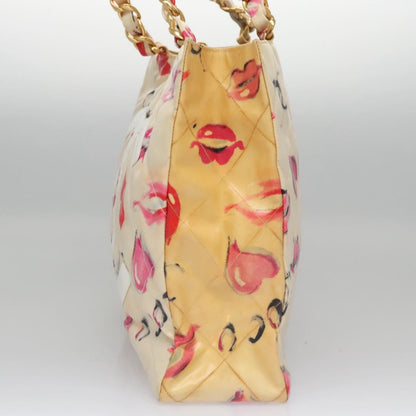 Chanel Brown Patent Leather Cc Totebag