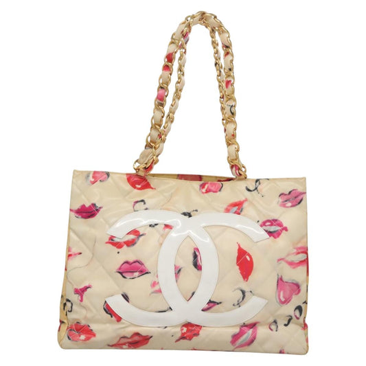 Chanel Brown Patent Leather Cc Totebag