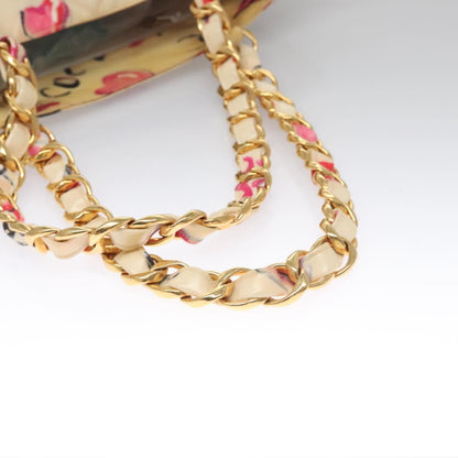 Chanel Brown Patent Leather Cc Totebag