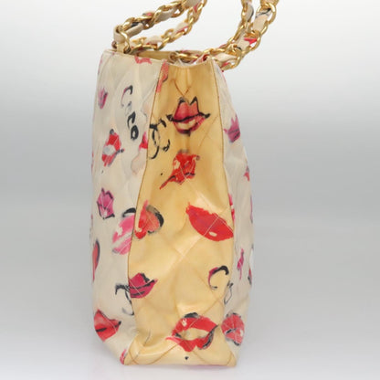 Chanel Brown Patent Leather Cc Totebag