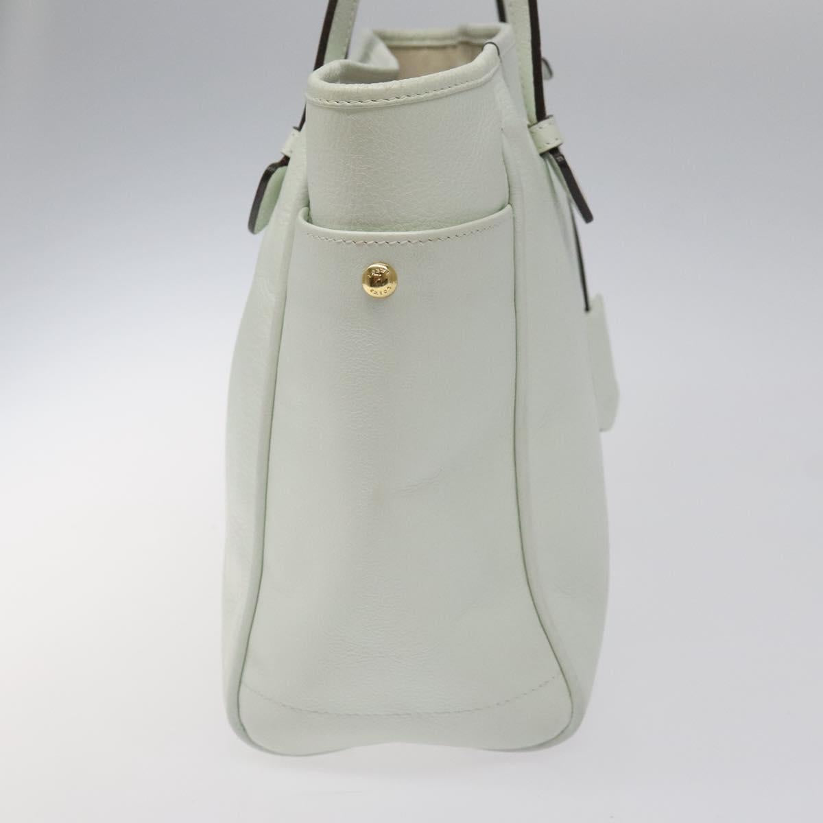 Loewe White Leather T Shopper