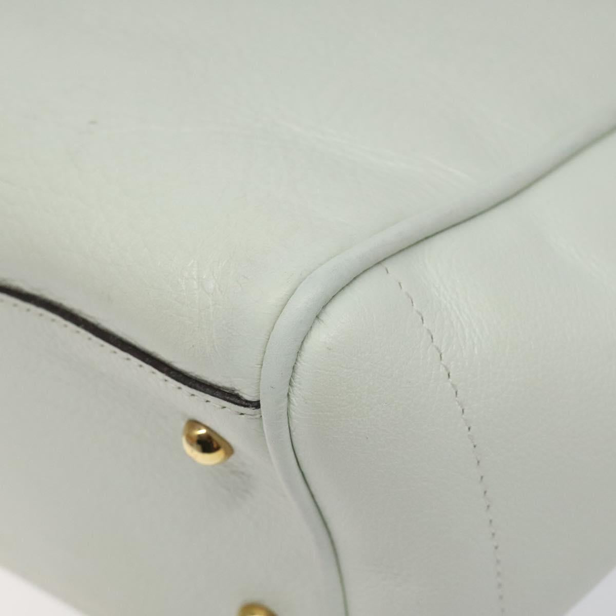 Loewe White Leather T Shopper