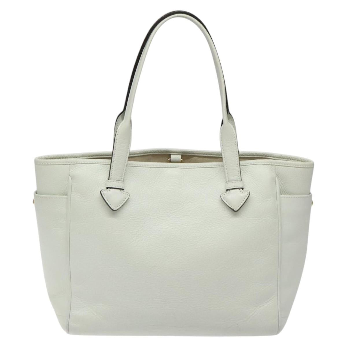 Loewe White Leather T Shopper