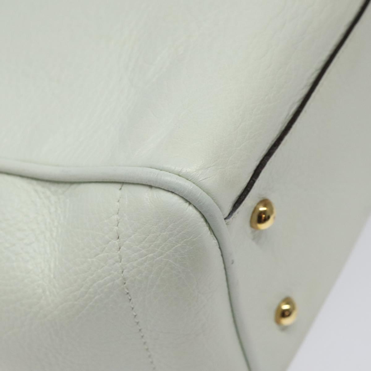Loewe White Leather T Shopper