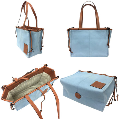 Loewe Blue Canvas Cushion