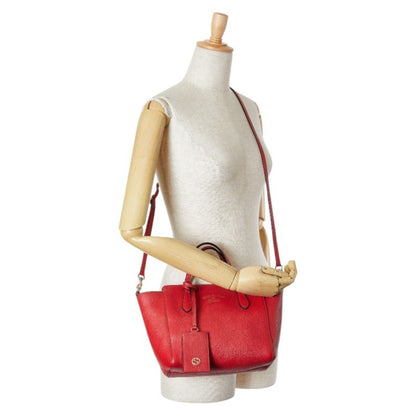 Gucci Red Leather Swing